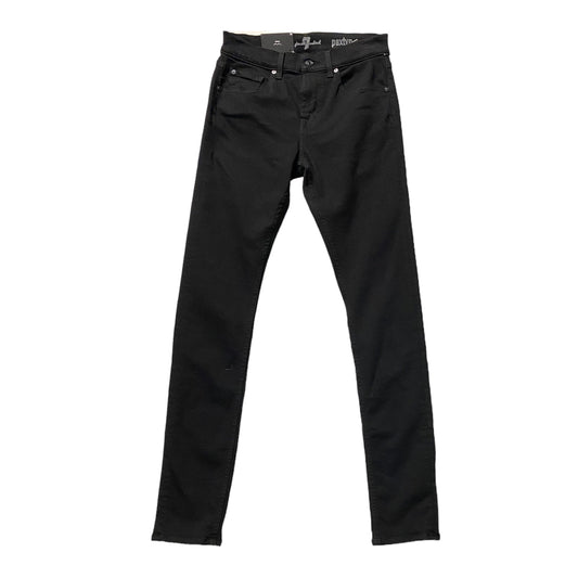 Black Denim Jeans Skinny 7 For All Mankind, Size 8