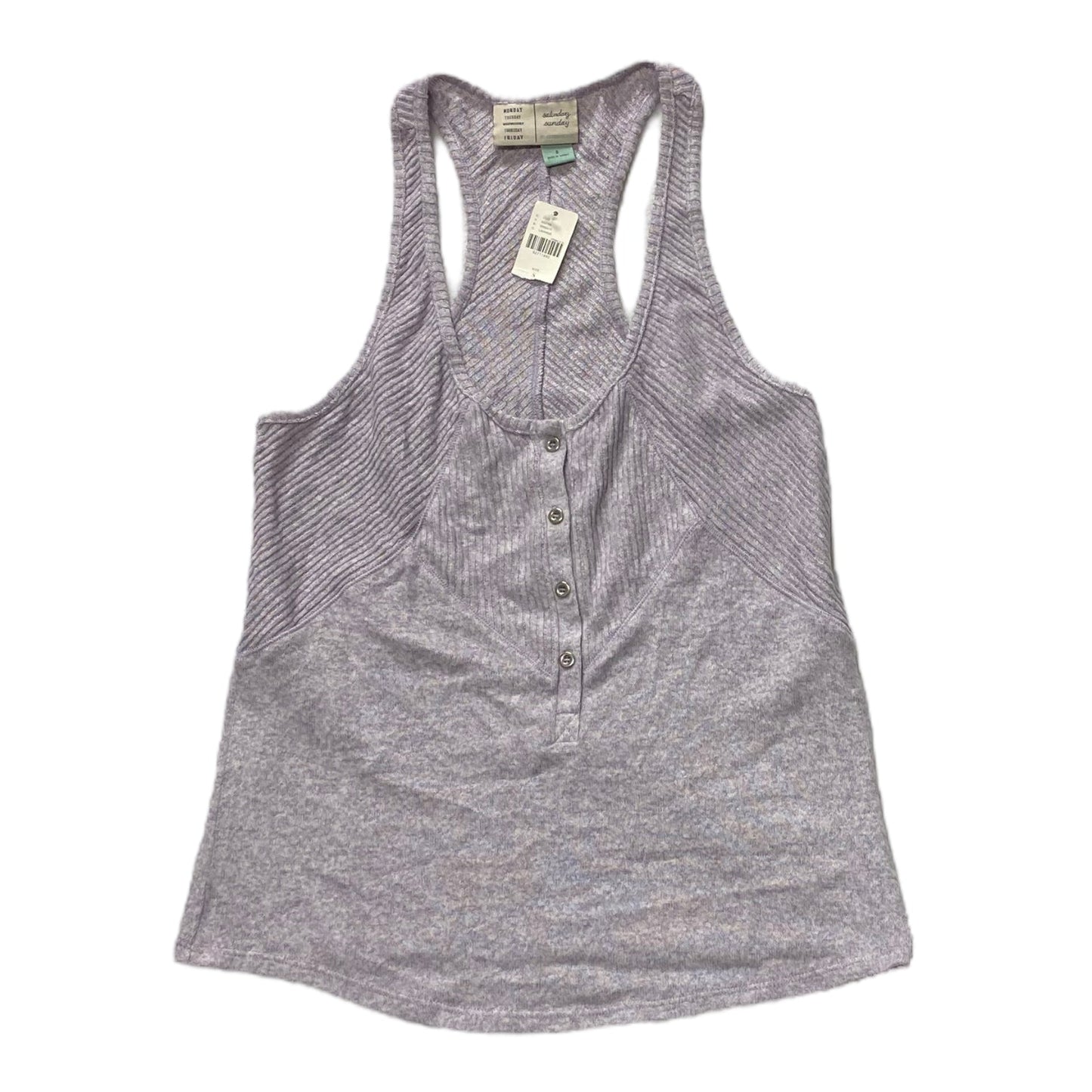 Purple Top Sleeveless Saturday/sunday, Size S