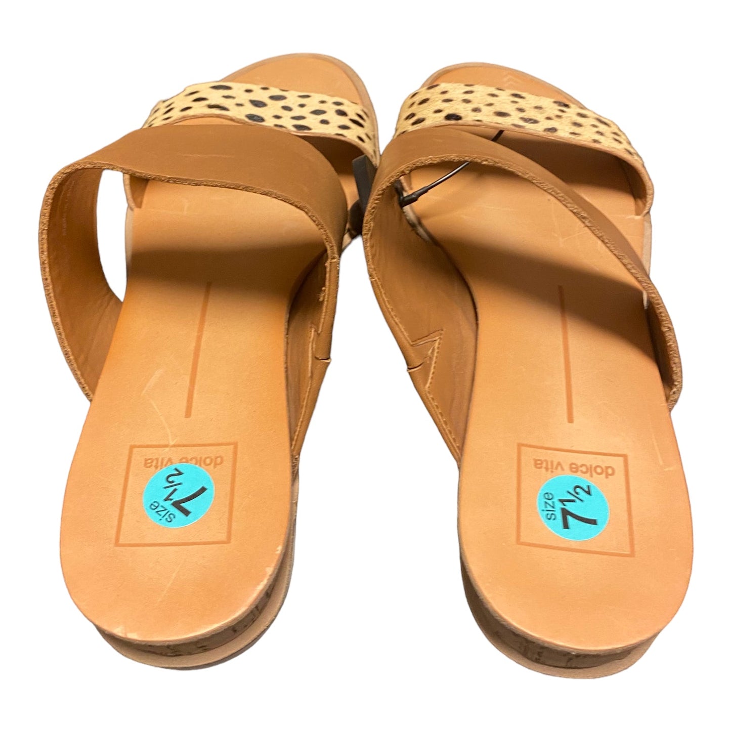 Tan Sandals Flats Dolce Vita, Size 7.5
