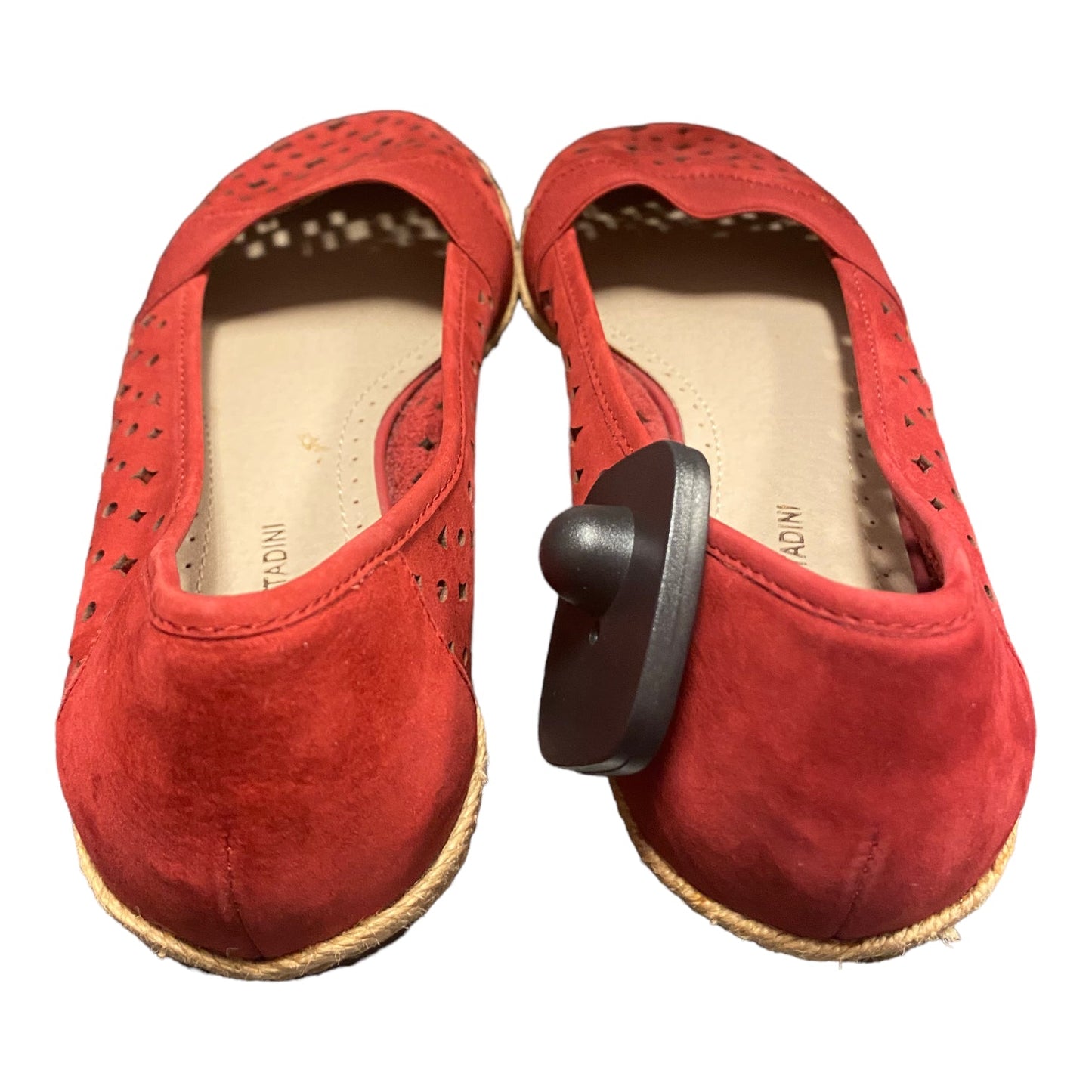 Red Shoes Flats Adrienne Vittadini, Size 8
