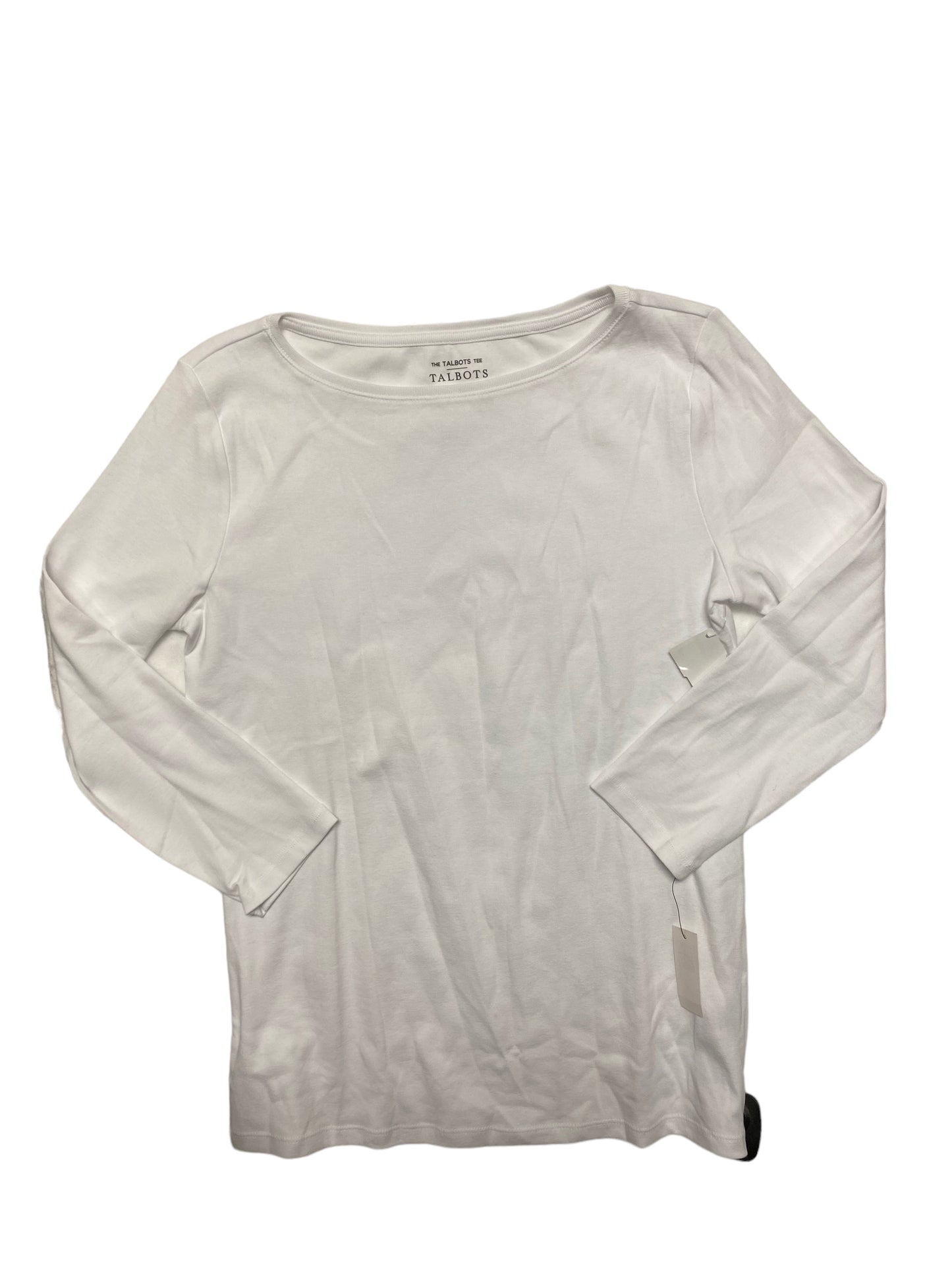 White Top 3/4 Sleeve Basic Talbots, Size S