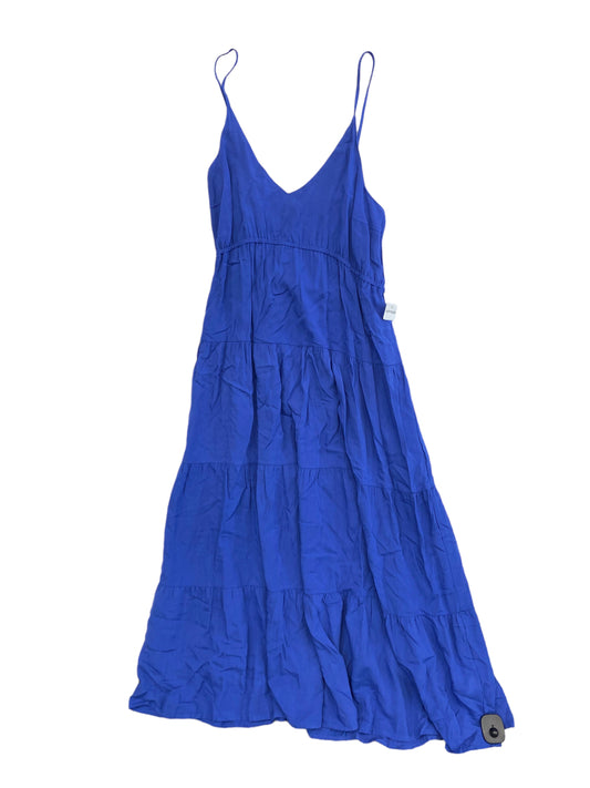 Blue Dress Casual Midi She + Sky, Size L