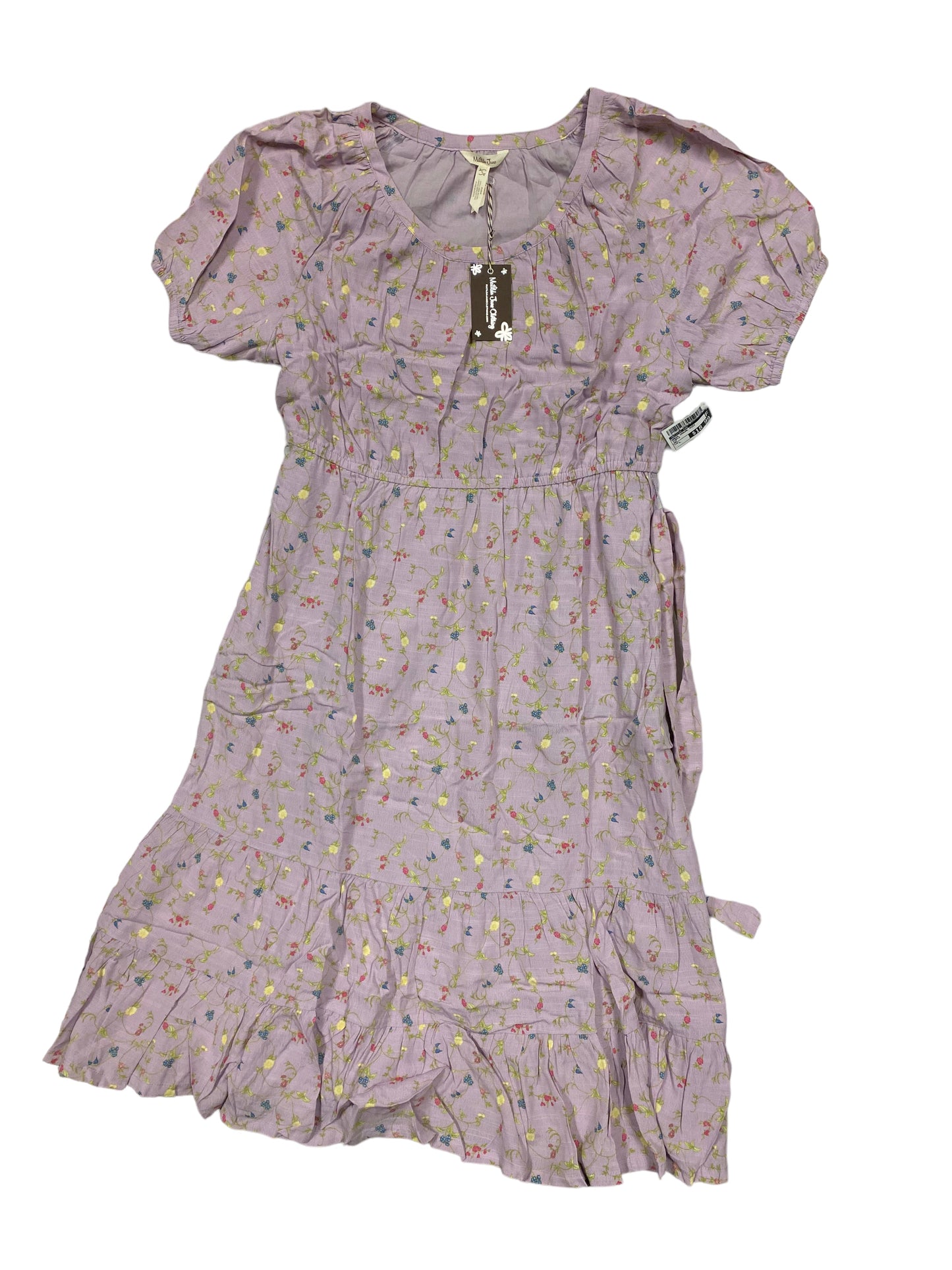 Purple Dress Casual Midi Matilda Jane, Size L