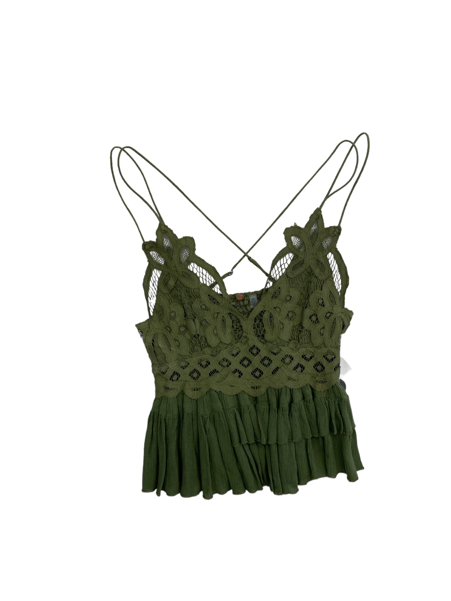 Green Top Sleeveless Free People, Size S