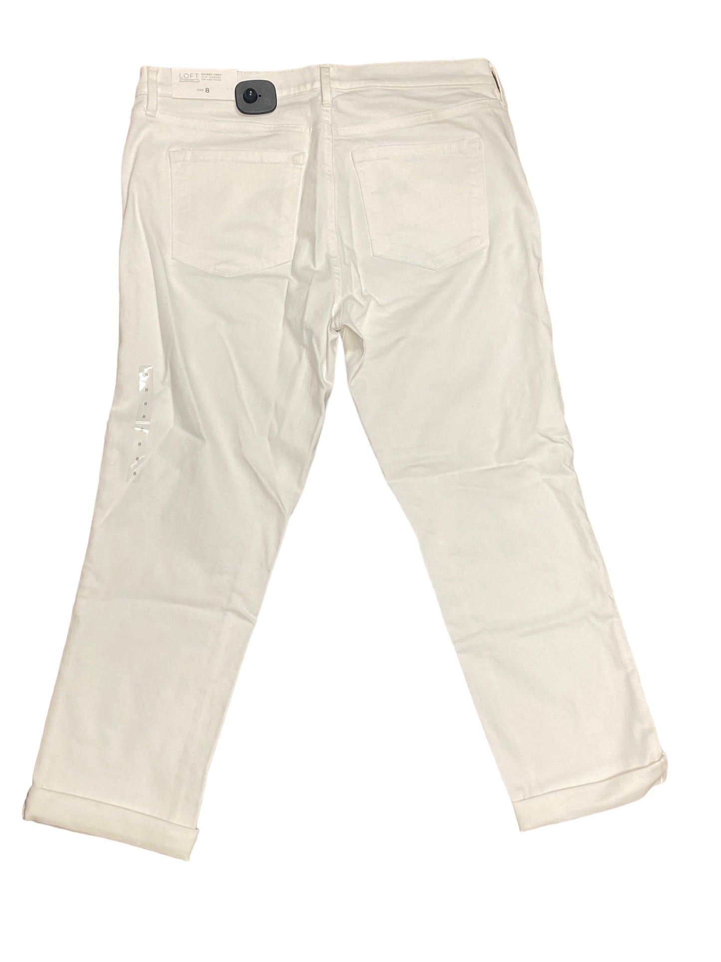 White Jeans Cropped Loft, Size 8