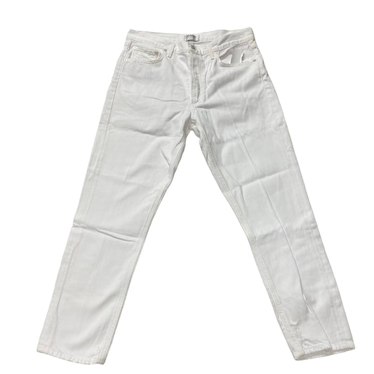 White Denim Jeans Straight Agolde, Size 10