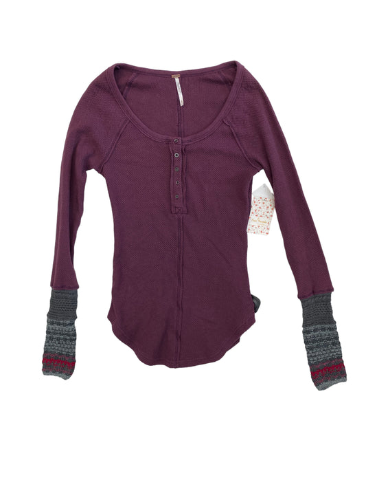 Purple Top Long Sleeve Free People, Size S