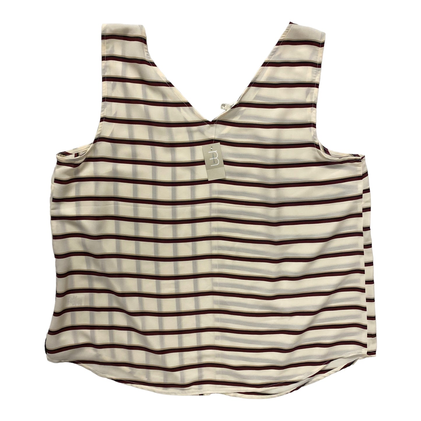 Top Sleeveless By Maurices In Striped Pattern, Size: Xl