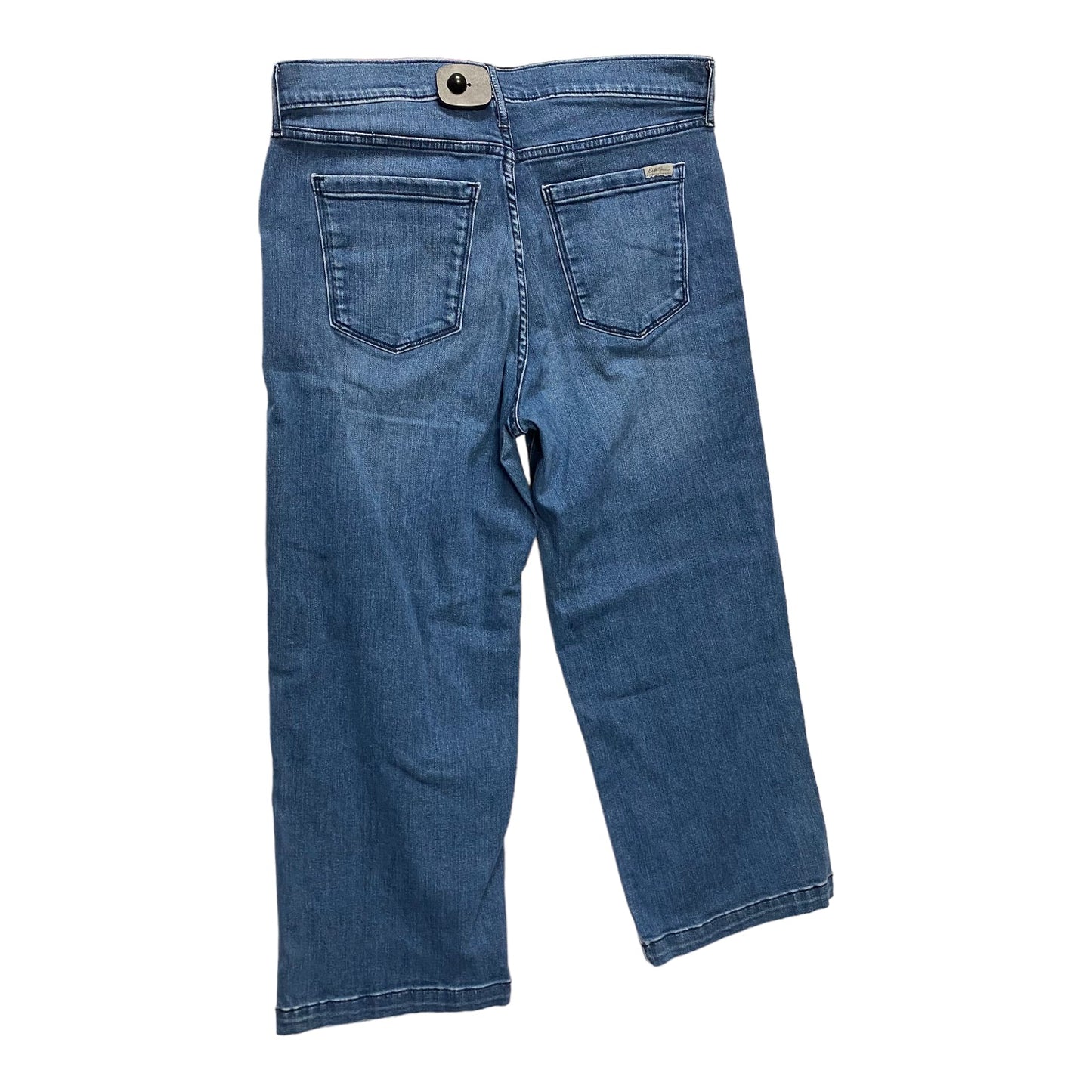 Jeans Cropped By Eddie Bauer In Blue Denim, Size: 12