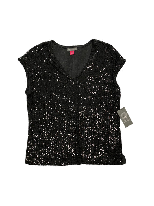 Top Short Sleeve By Vince Camuto In Black, Size: Xs