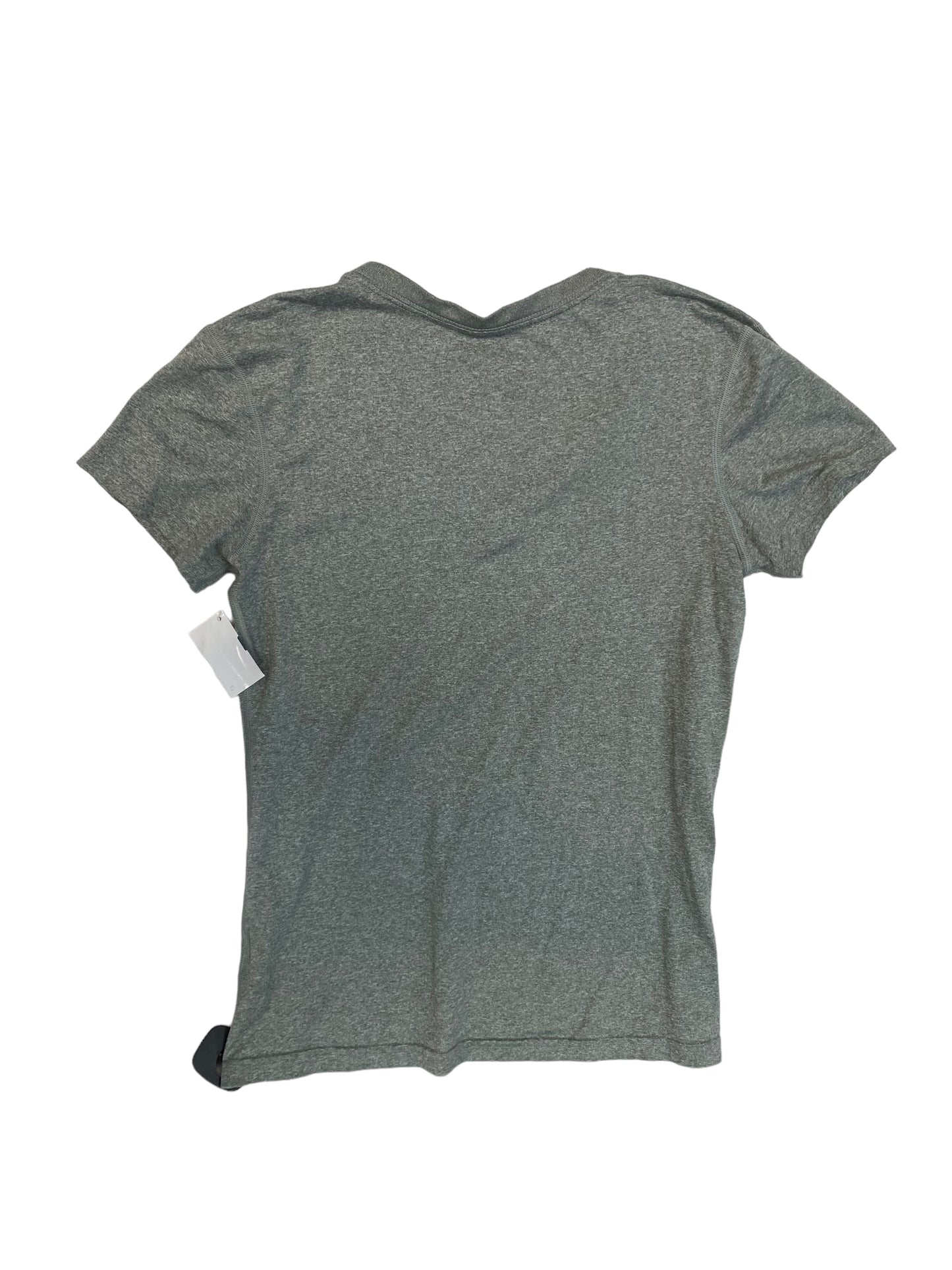 Athletic Top Short Sleeve By Nike In Grey, Size: S