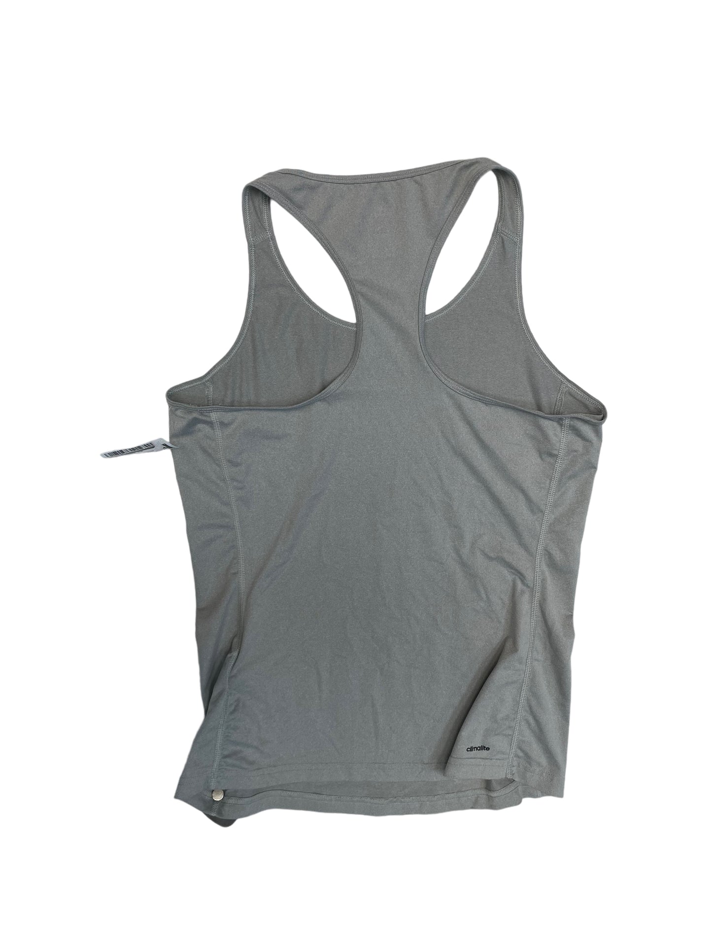 Athletic Tank Top By Adidas In Grey, Size: Xs