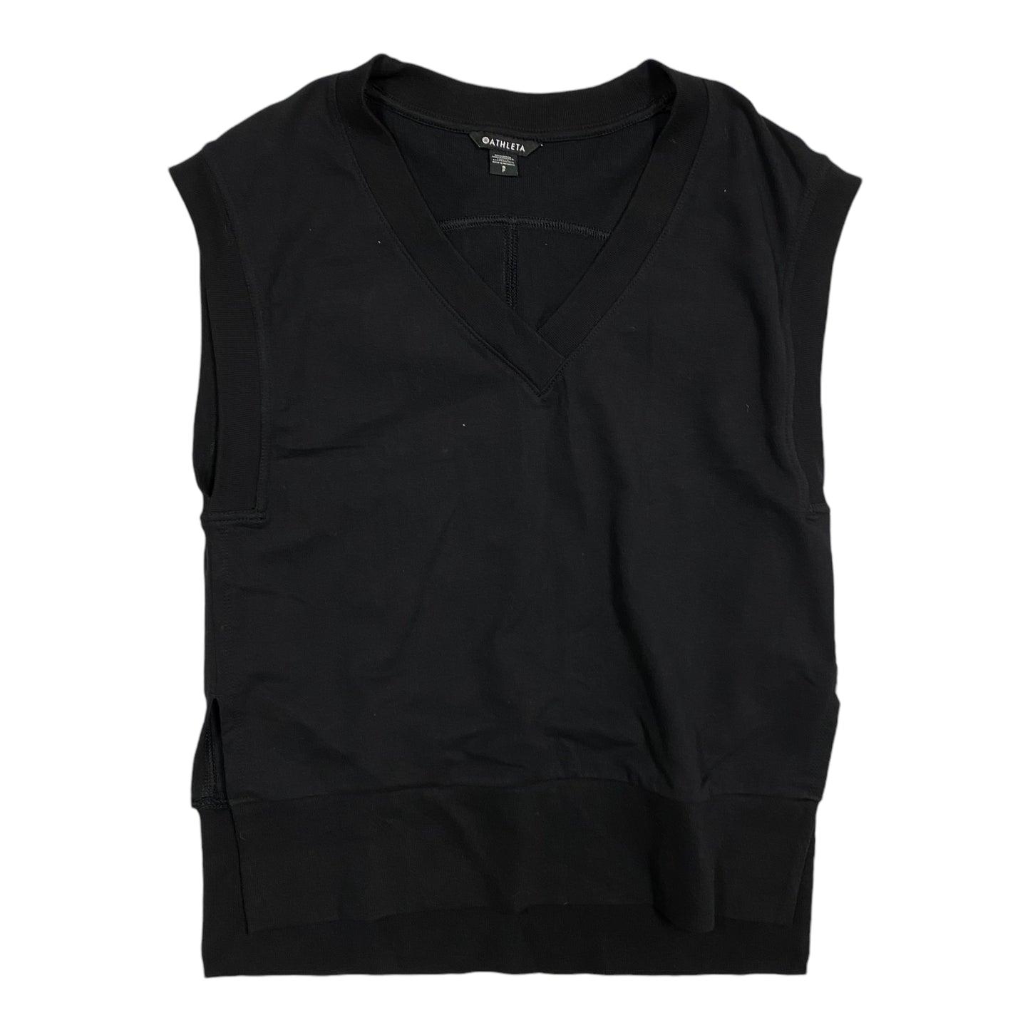 Top Sleeveless By Athleta In Black, Size: S