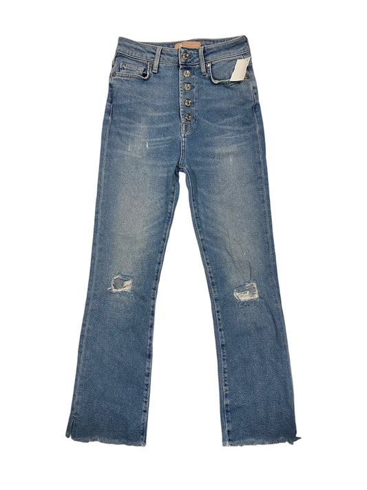 Jeans Cropped By 7 For All Mankind In Blue Denim, Size: 0