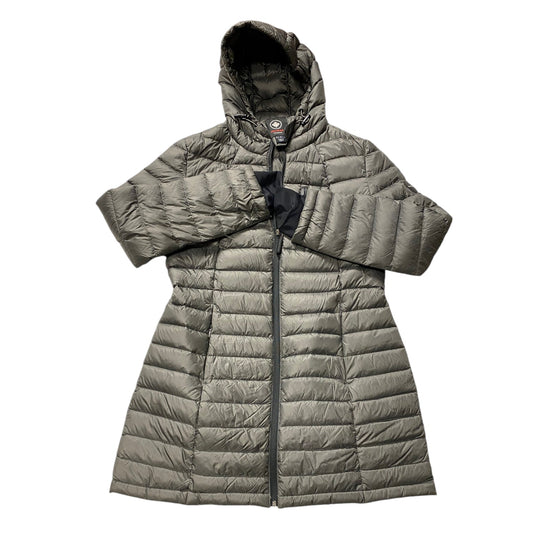 Coat Puffer & Quilted By Halifax Traders In Grey, Size: M