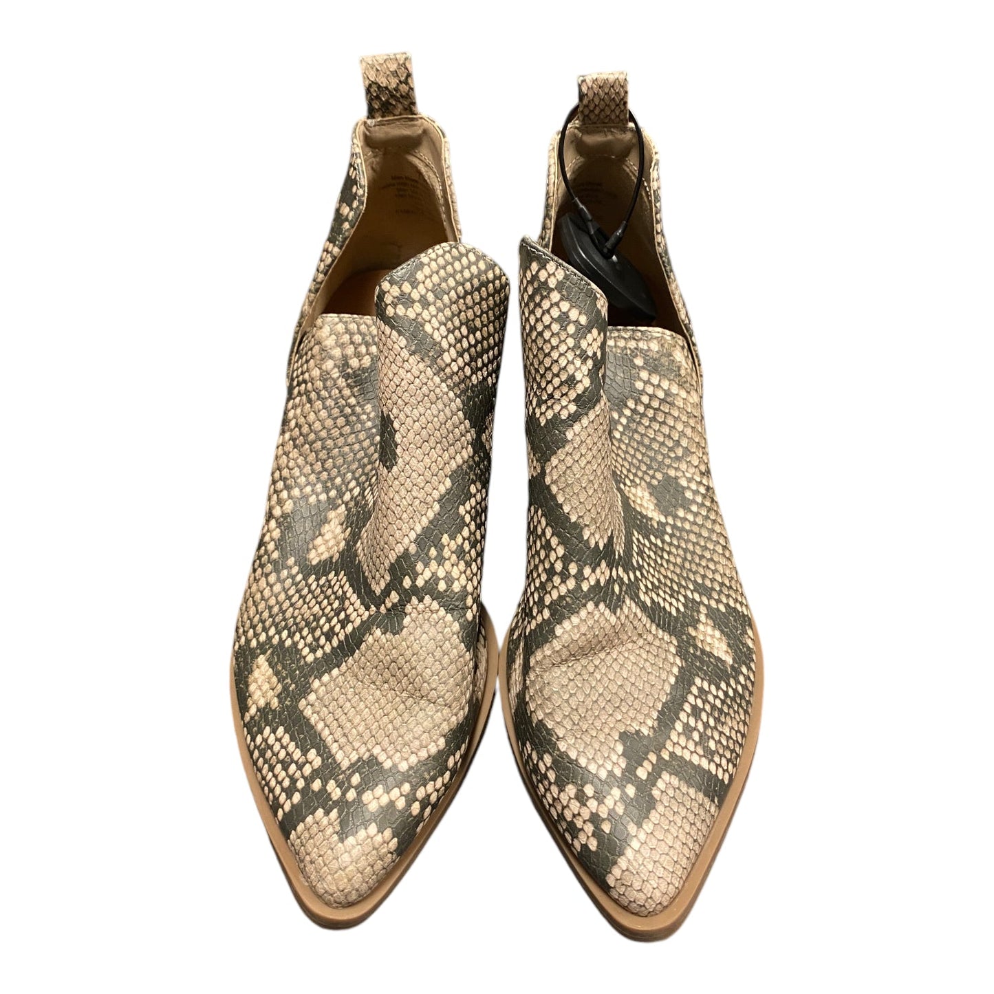 Boots Ankle Heels By Universal Thread In Snakeskin Print, Size: 7.5