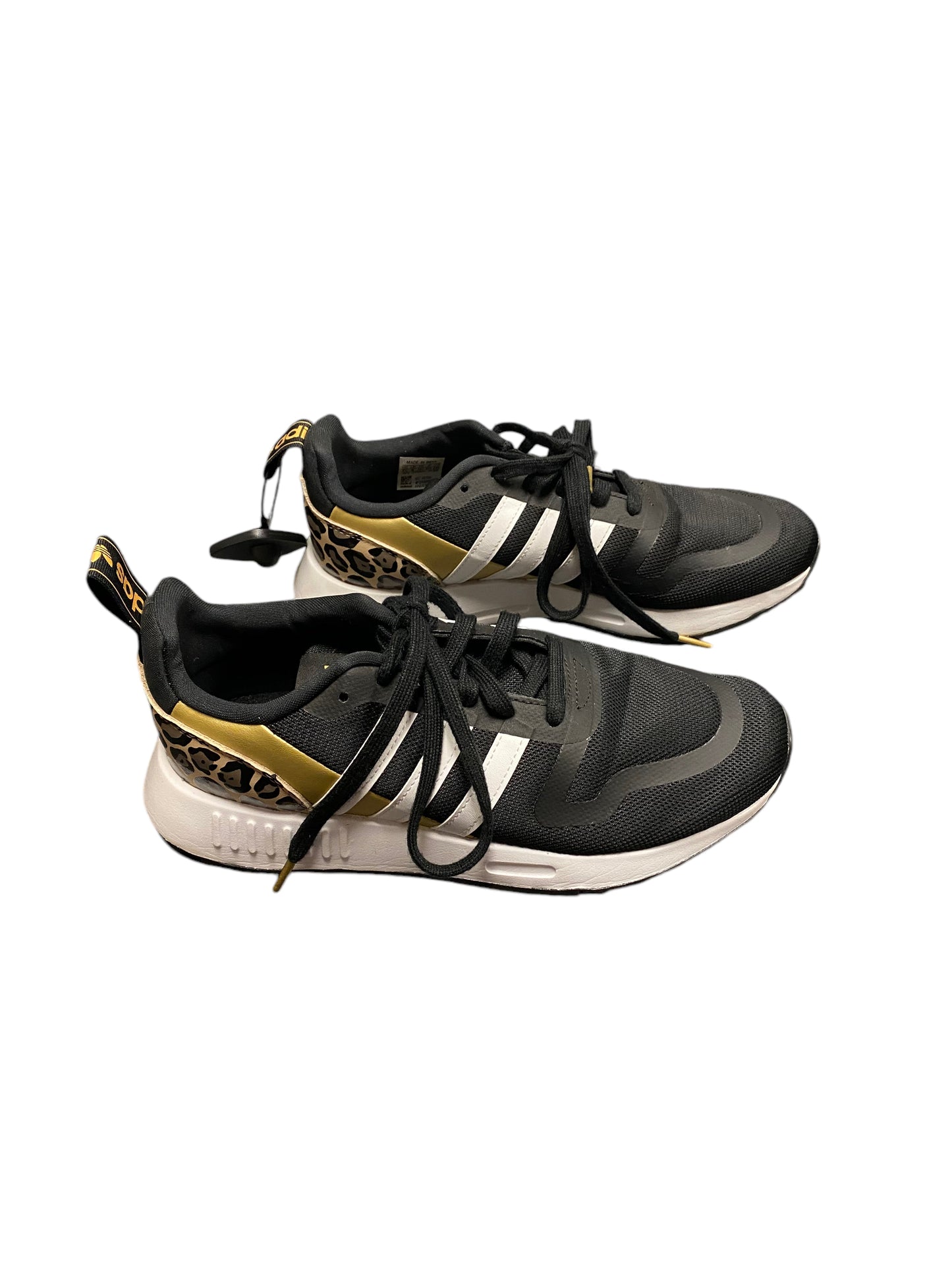 Shoes Athletic By Adidas In Black & Gold, Size: 8.5