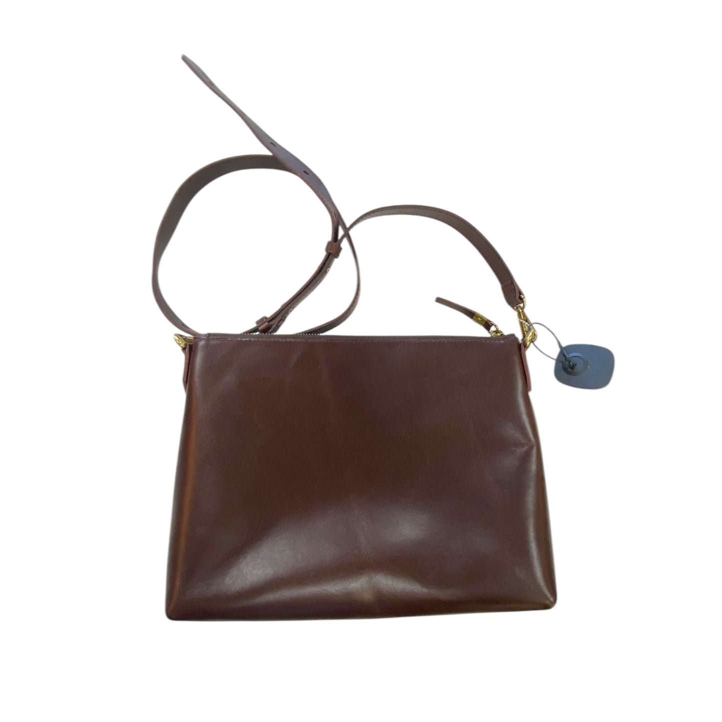 Handbag Leather By Madewell, Size: Medium