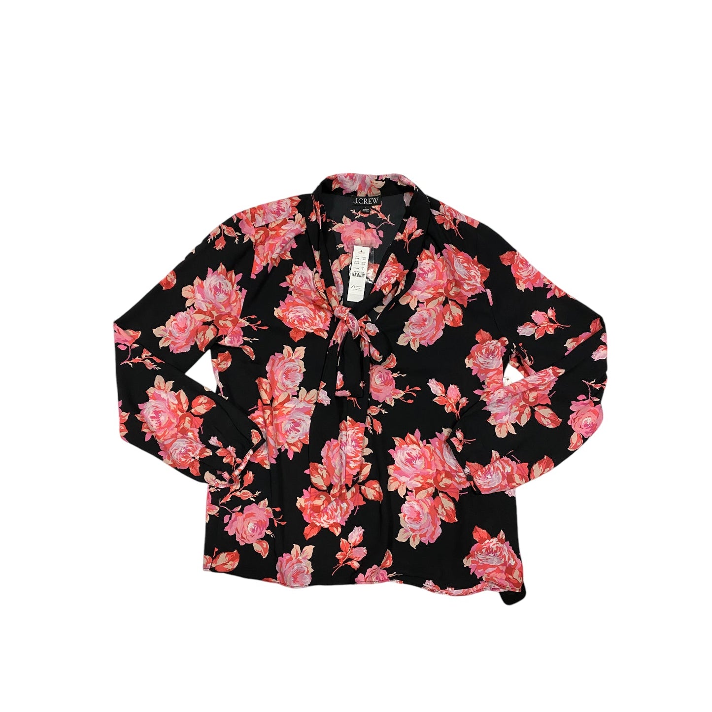 Top Long Sleeve By J. Crew In Floral Print, Size: S