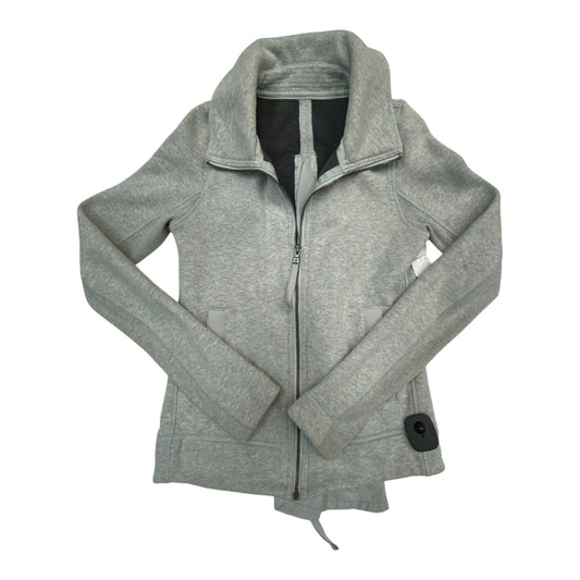 Athletic Jacket By Lululemon In Grey, Size: 4