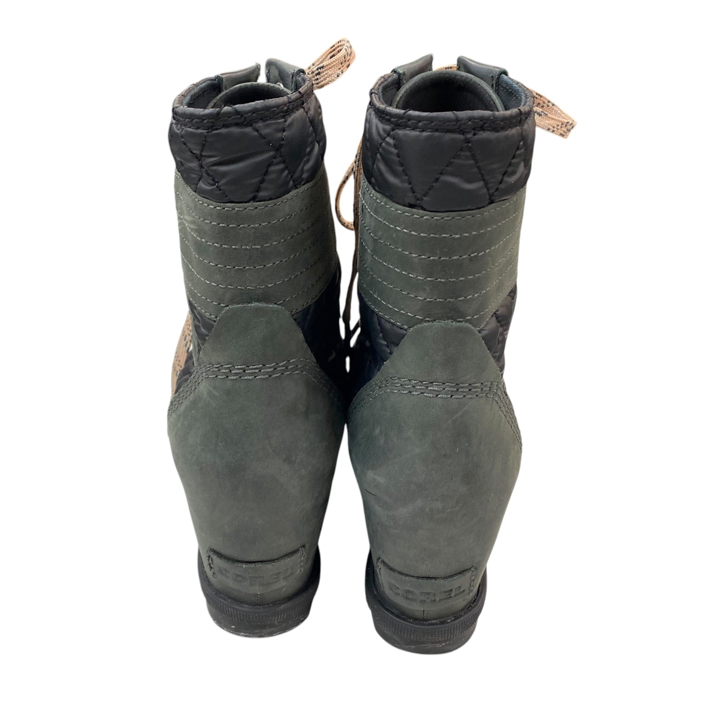 Boots Ankle Heels By Sorel In Black & Green, Size: 9