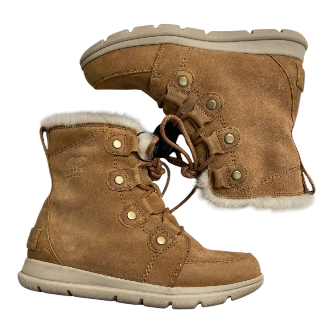 Boots Snow By Sorel In Brown, Size: 7