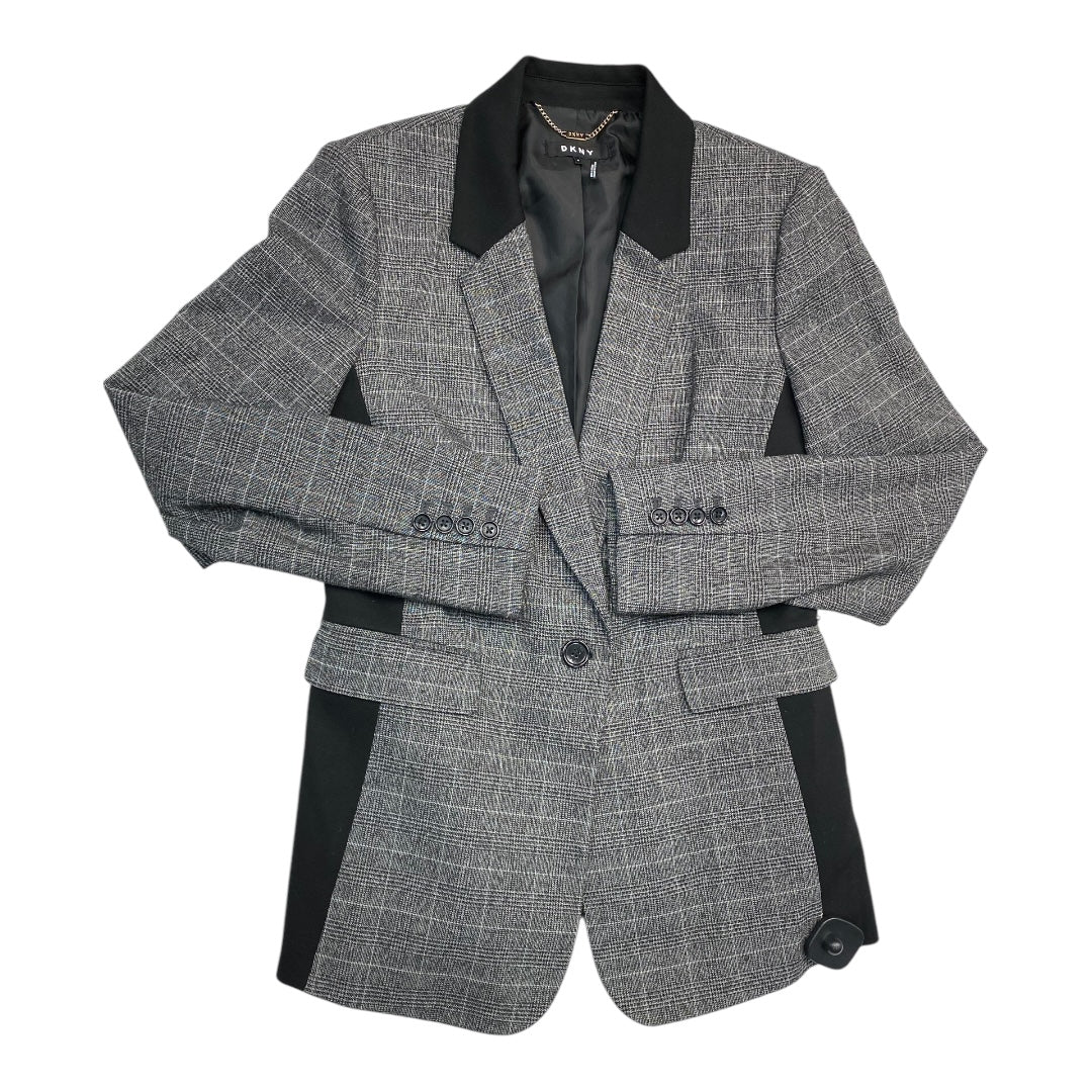 Blazer By Dkny In Plaid Pattern, Size: 8