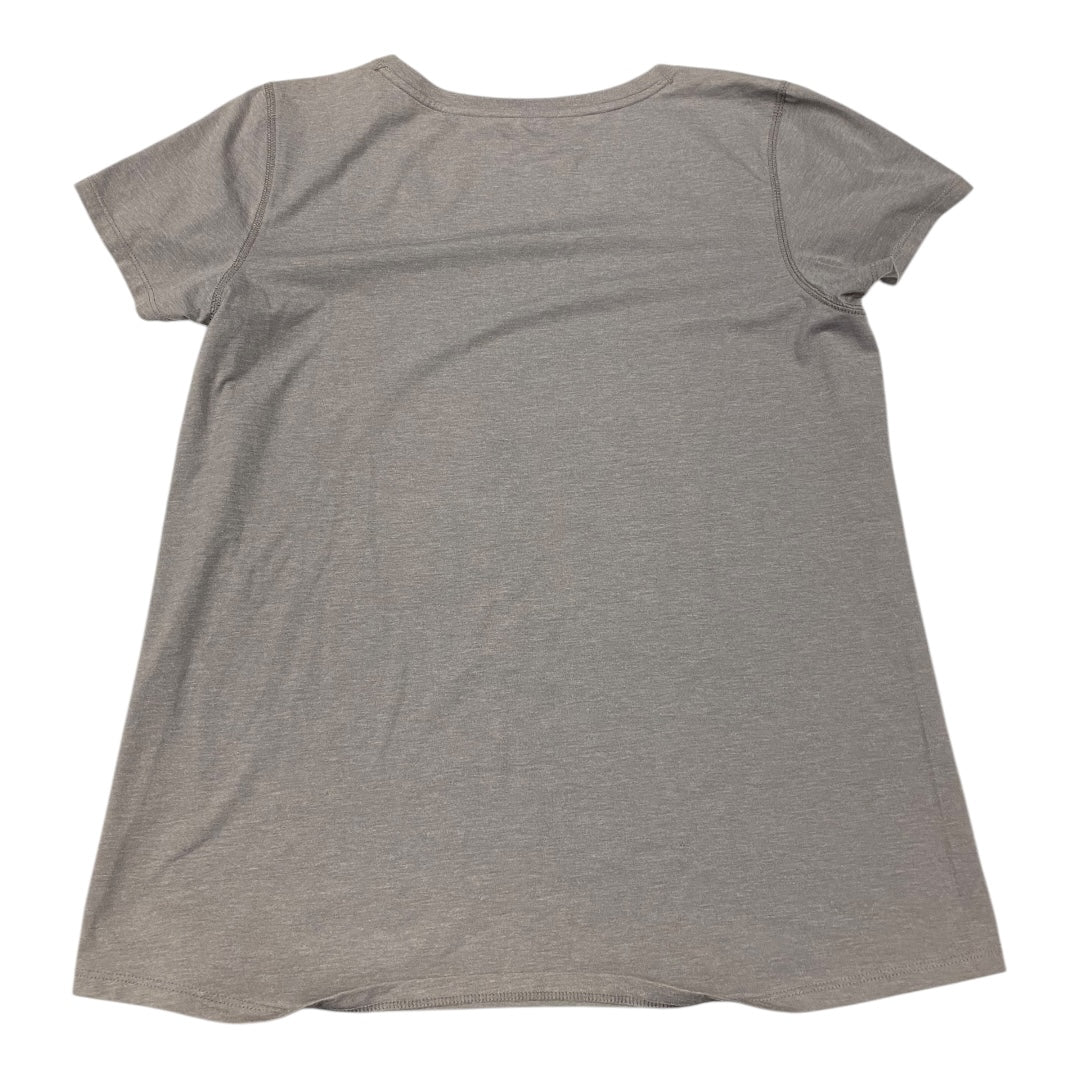 Athletic Top Short Sleeve By Cmc In Grey, Size: Xl