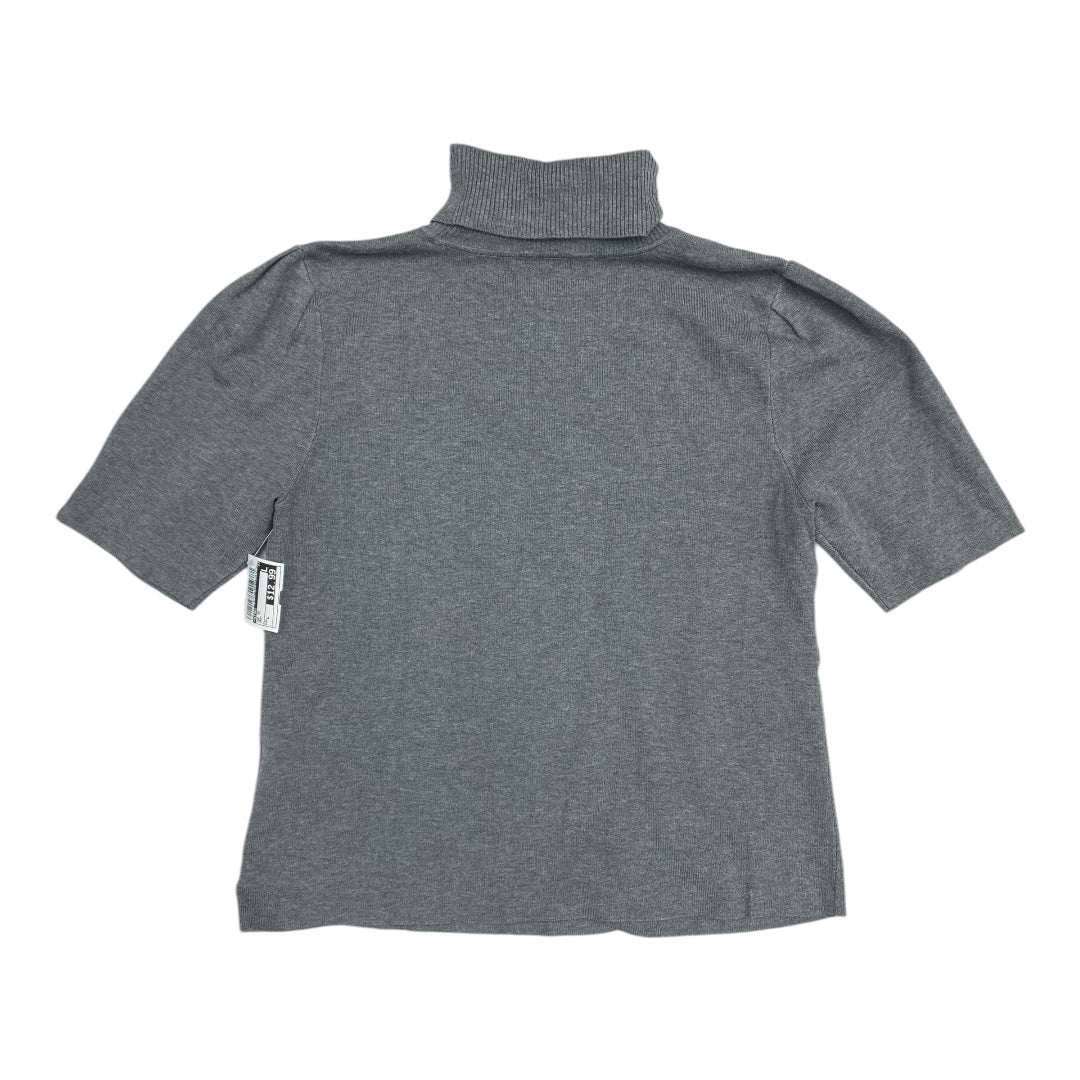 Top Short Sleeve By Alfani In Grey, Size: L