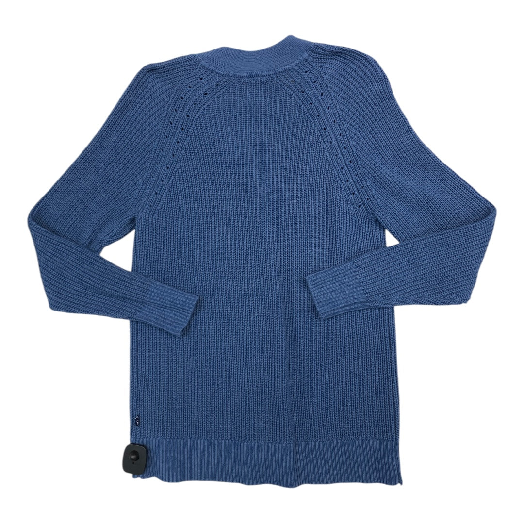 Sweater Cardigan By Gap In Blue, Size: M