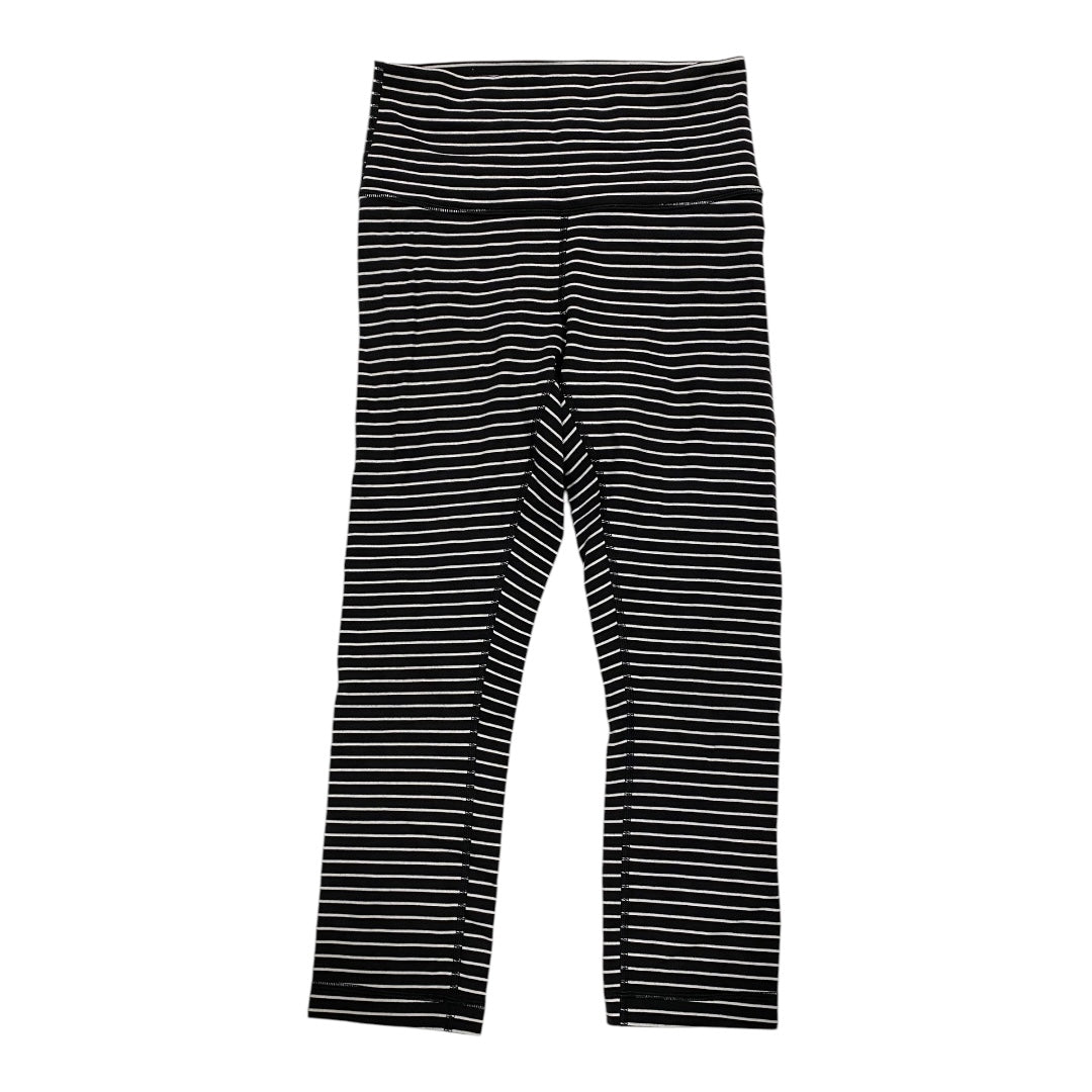 Athletic Leggings By Lululemon In Black & White, Size: 6