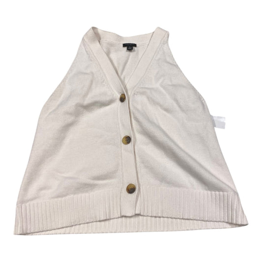 Vest Sweater By Ann Taylor In Cream, Size: Xl