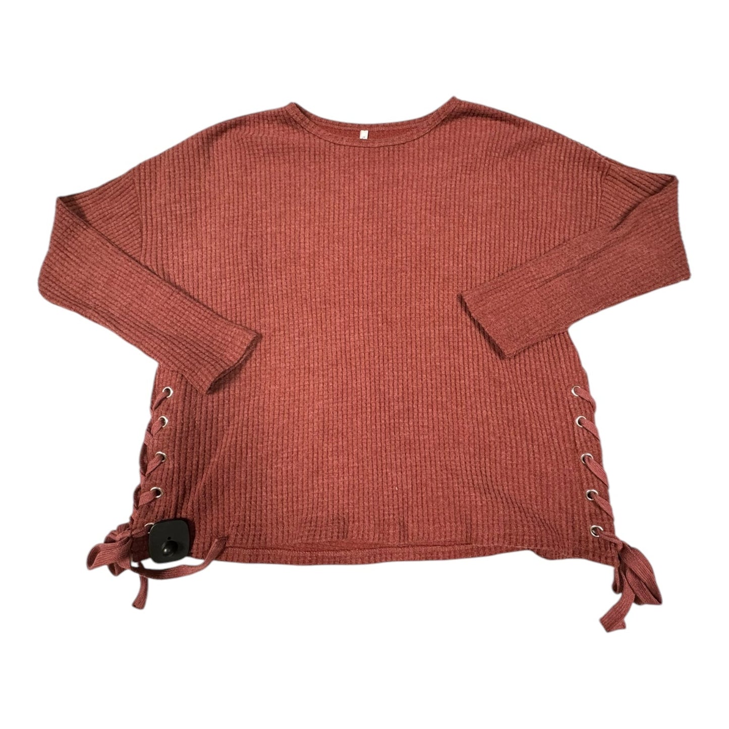 Top Long Sleeve By Z Supply In Red, Size: M