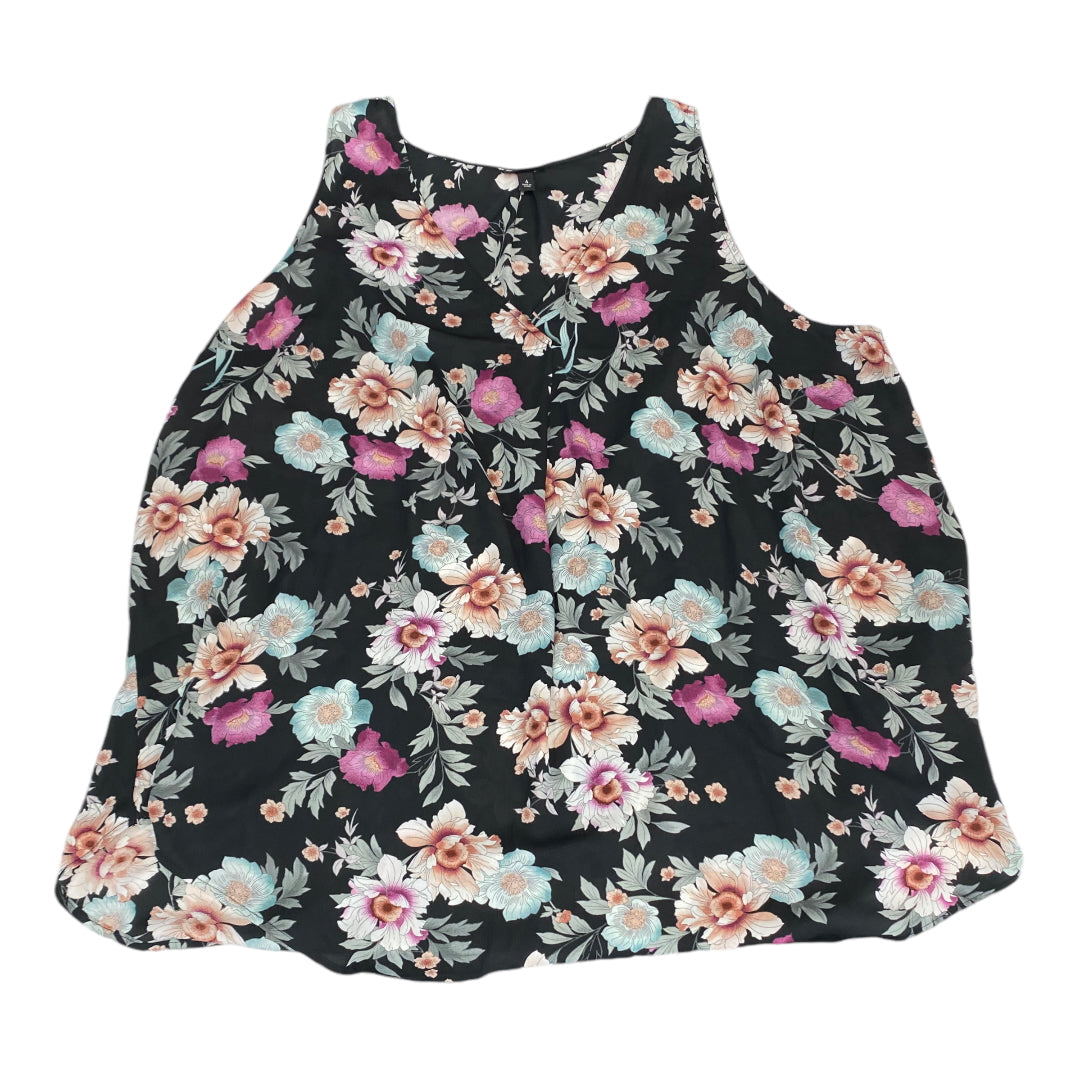 Top Sleeveless By Torrid In Floral Print, Size: 4x