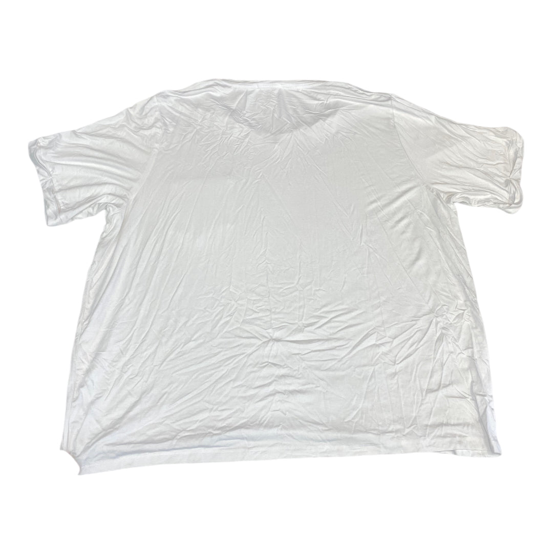 Top Short Sleeve By Cmc In White, Size: 4x