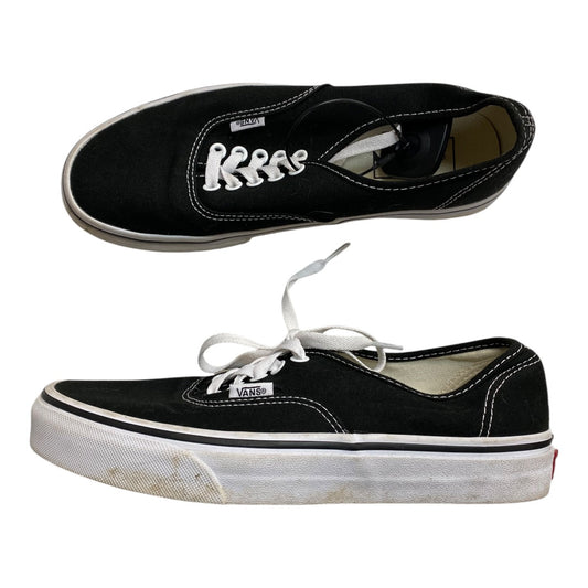 Shoes Sneakers By Vans In Black & White, Size: 9