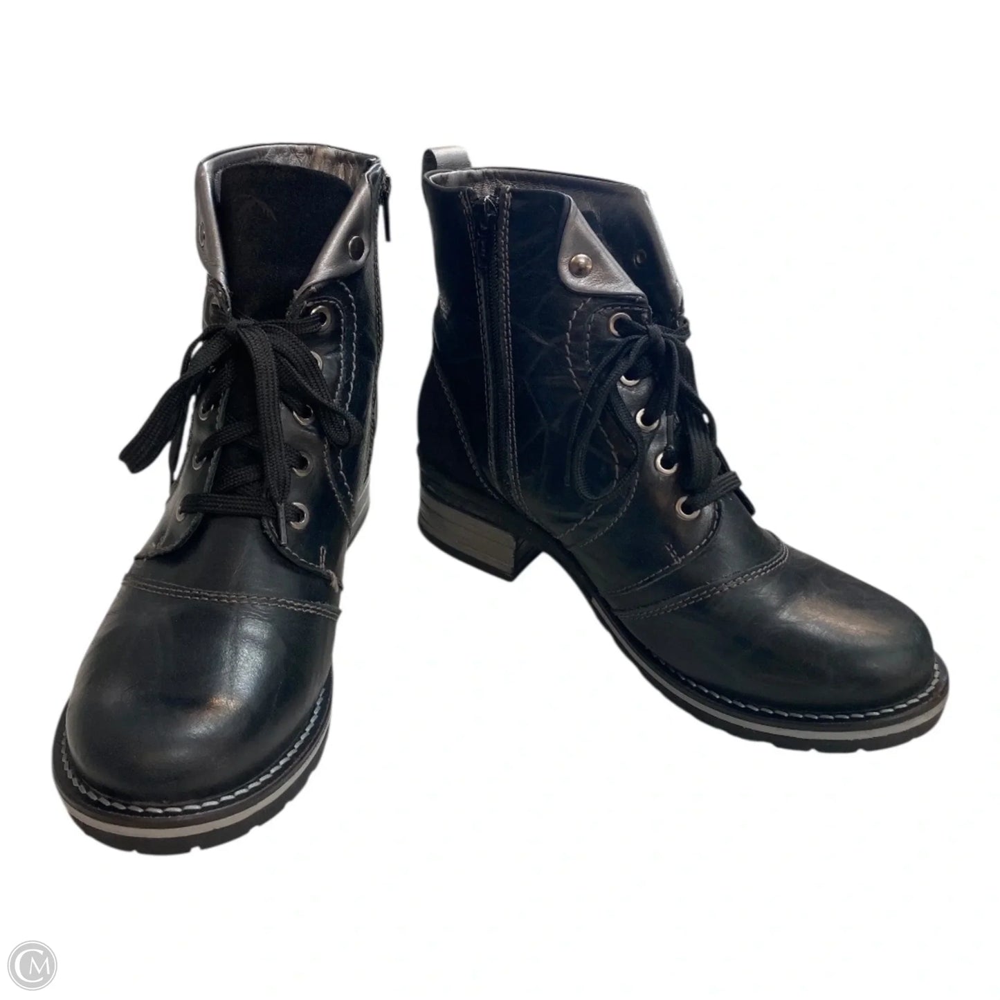 Boots Leather By DROMEDARIS In Black, Size: 7.5