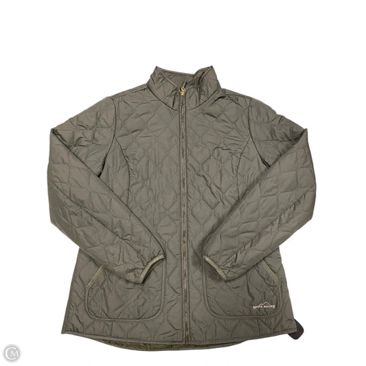 Jacket Puffer & Quilted By Eddie Bauer In Green, Size: L