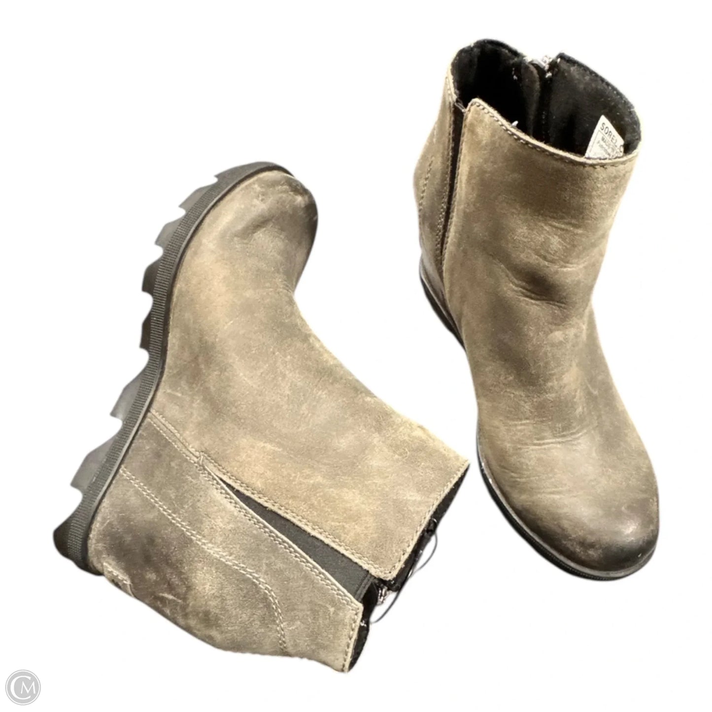 Boots Designer By Sorel In Grey, Size: 6.5