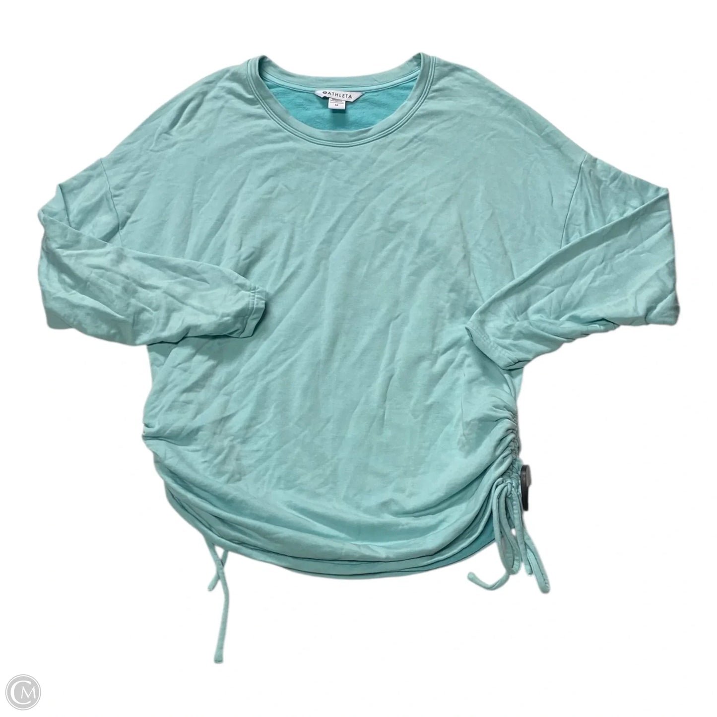 Athletic Top Long Sleeve Crewneck By Athleta In Teal, Size: M