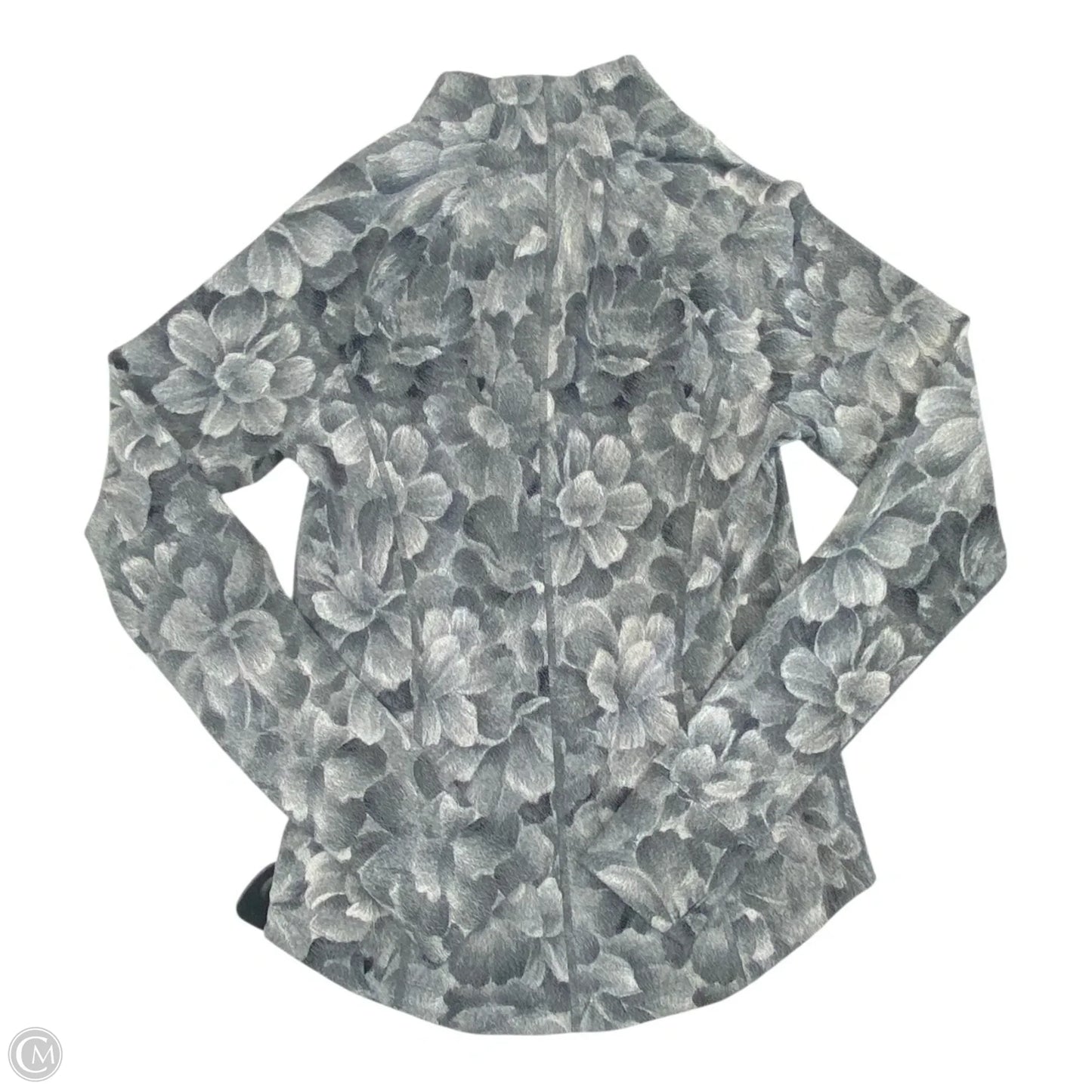 Athletic Jacket By Athleta In Grey & White, Size: S