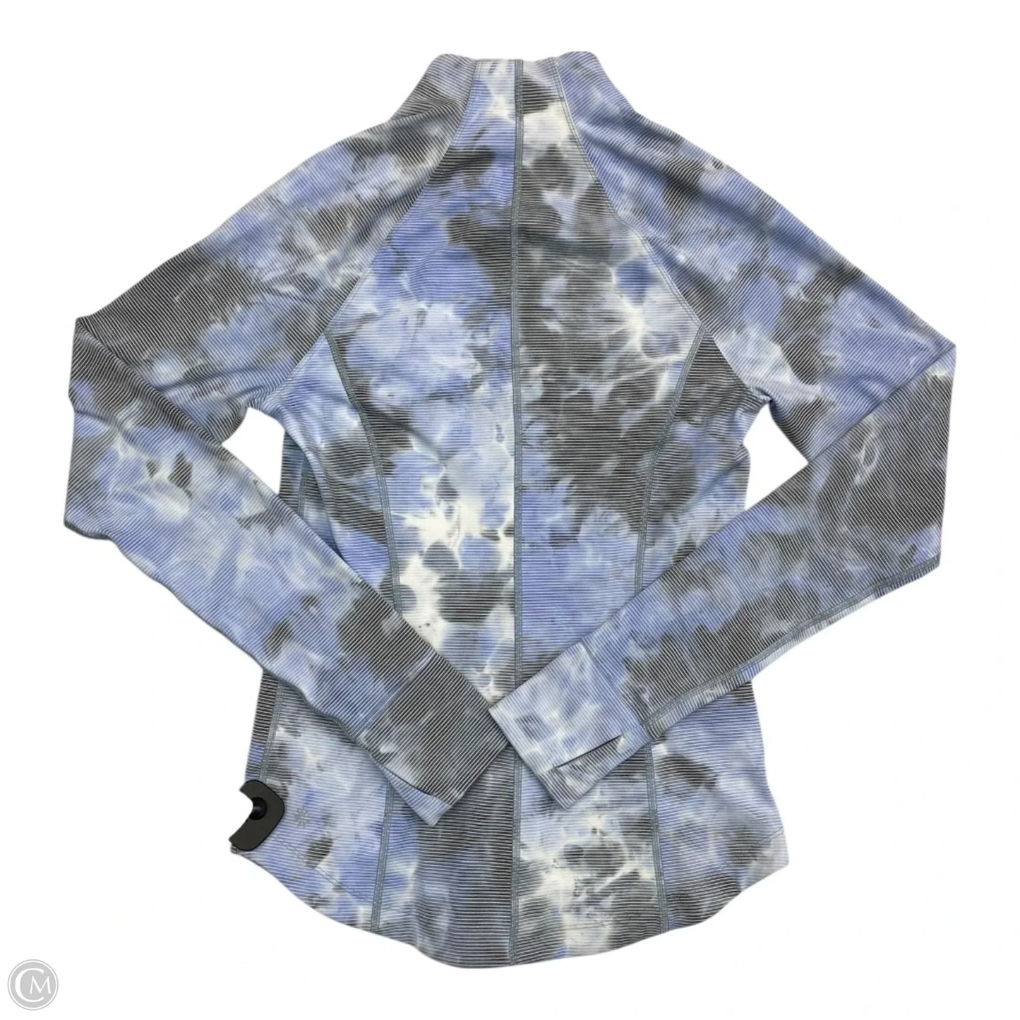 Athletic Jacket By Athleta In Black & Grey, Size: S