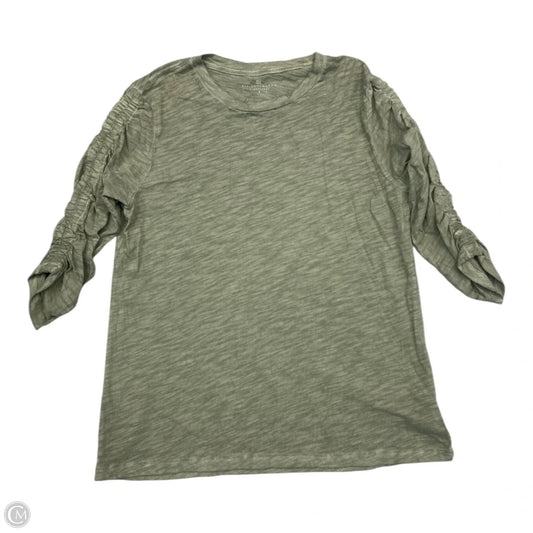 Top Long Sleeve By Elliott Lauren In Green, Size: S