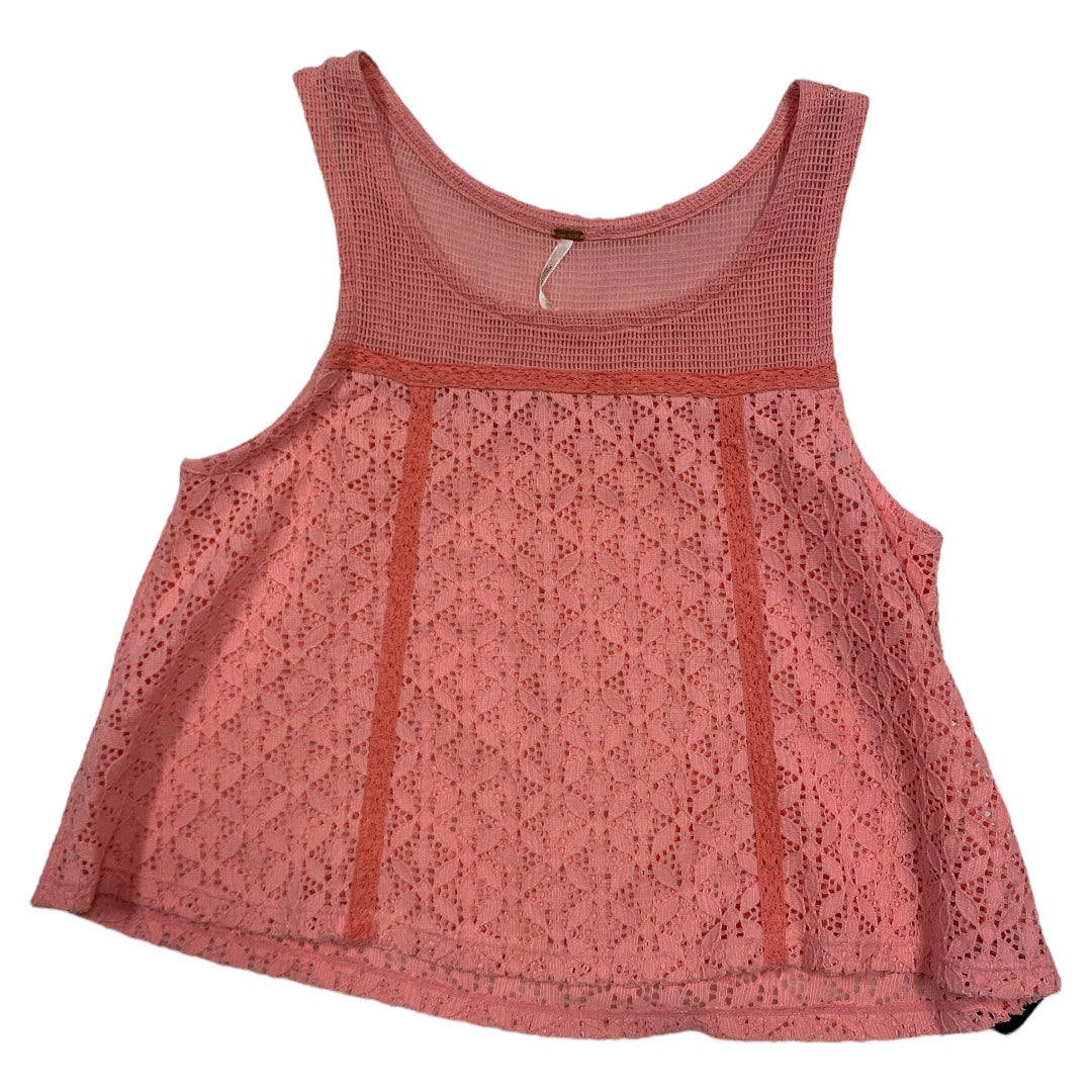 Top Sleeveless By Free People In Pink, Size: M