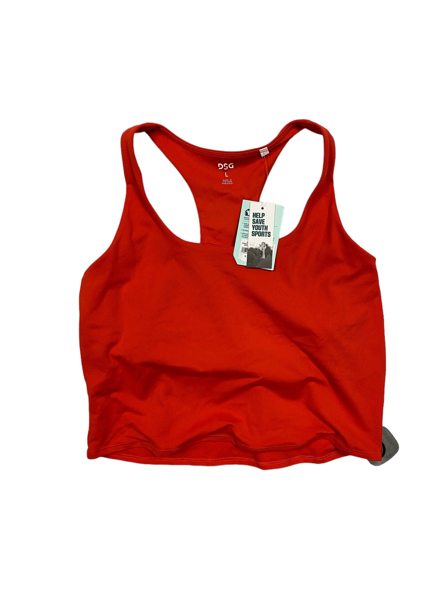 Red Athletic Tank Top Dsg Outerwear, Size L