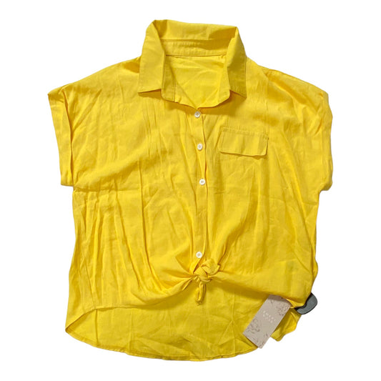 Yellow Top Short Sleeve Cmc, Size L