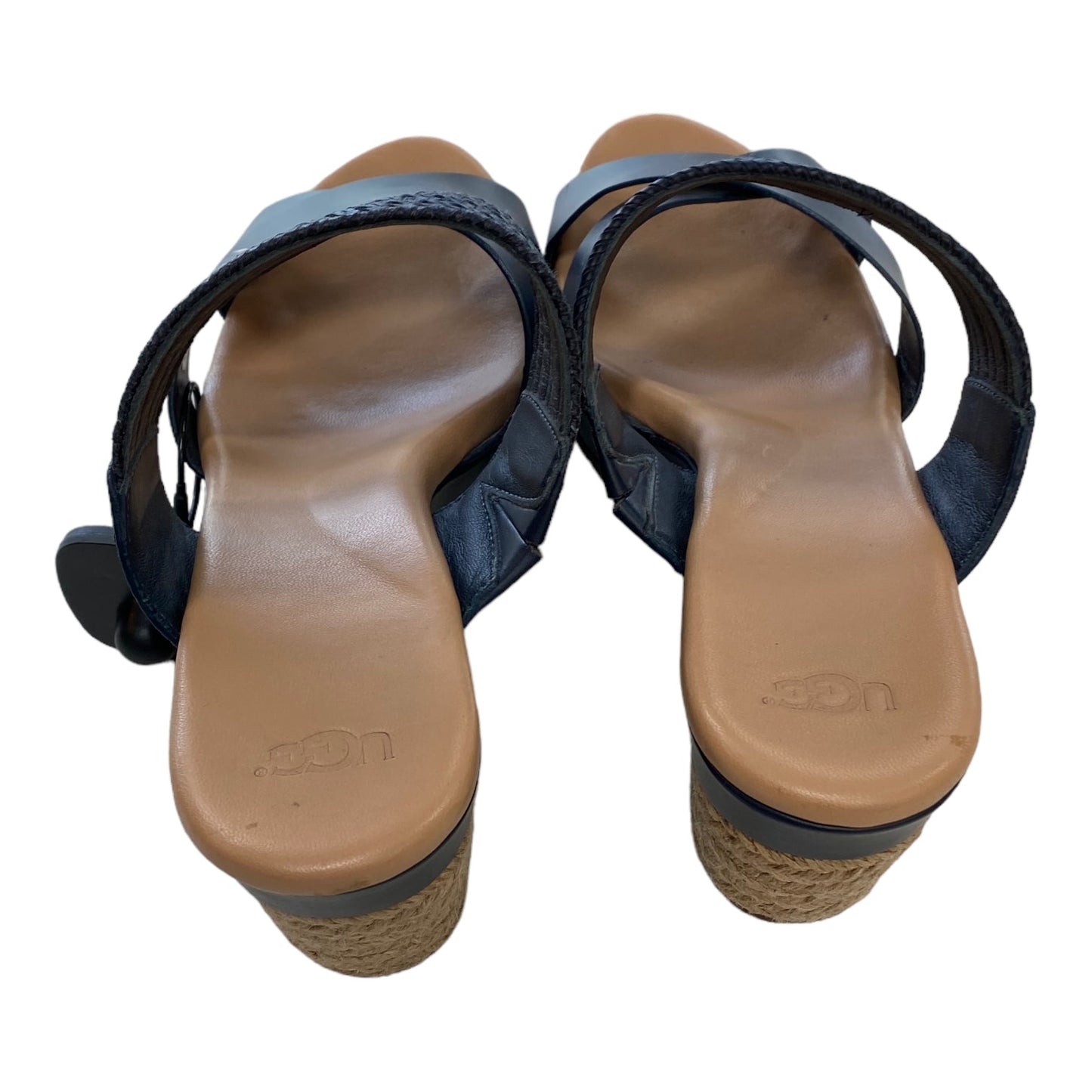 Navy Sandals Designer Ugg, Size 10