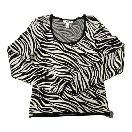 Zebra Print Sweater White House Black Market, Size M