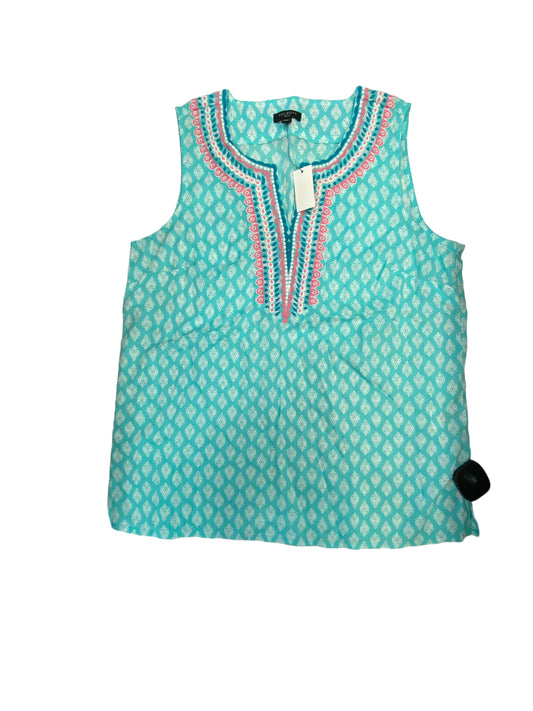 Blue & Pink Top Sleeveless Talbots, Size Petite