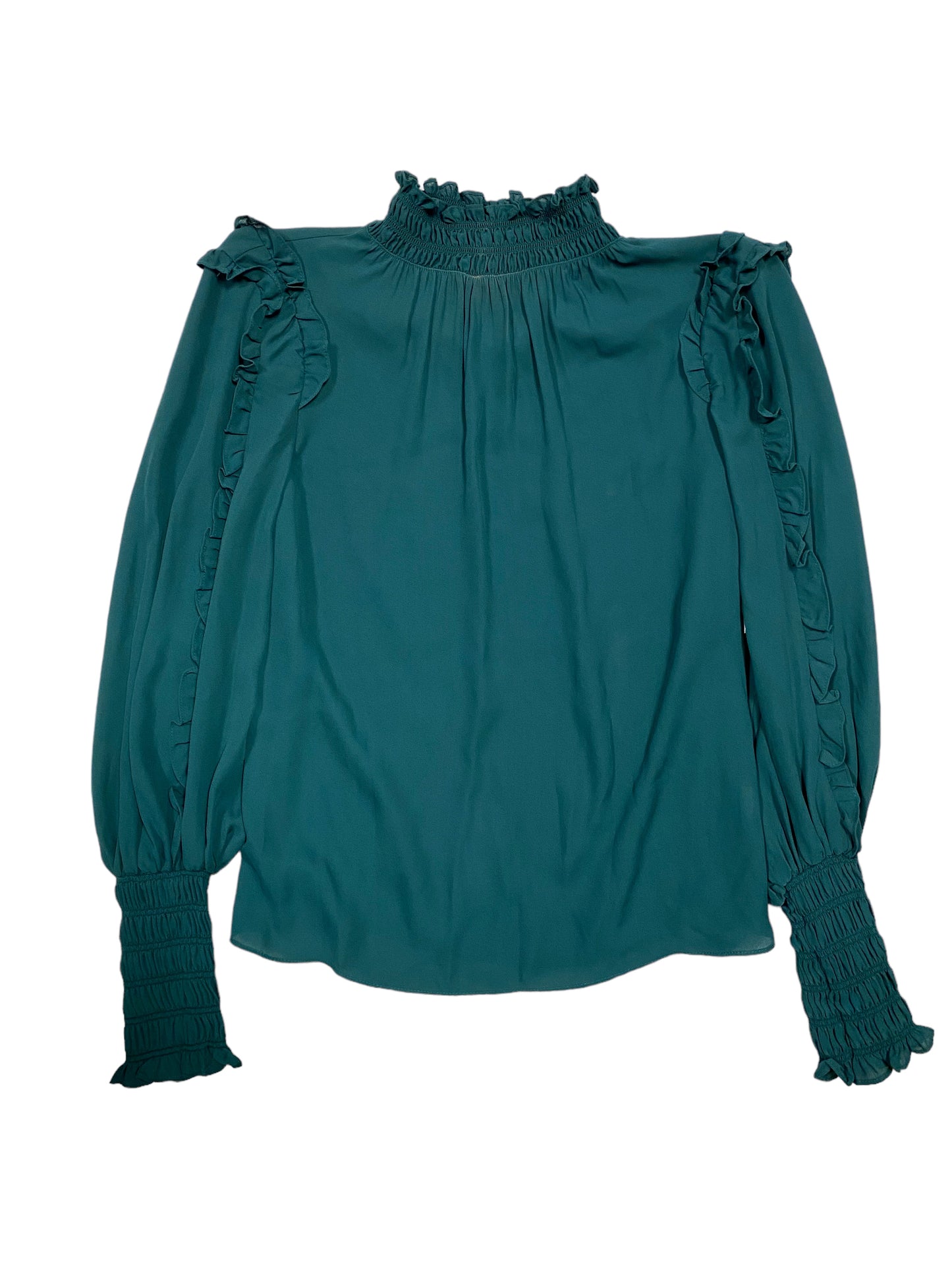 Top Long Sleeve By Max Studio In Green, Size: M